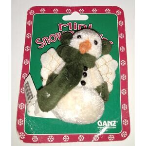 Ganz Snowman Snow Angel Pin Brooch NEW NOS